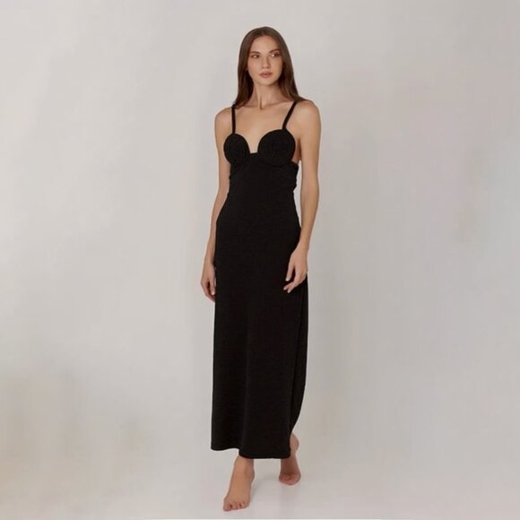 Bahia Maria Coco Maxi Dress Black Size XS NEW NWT - Picture 1 of 10